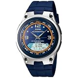 Casio Men's AW82-2AV Resin Quartz Watch with Blue Dial