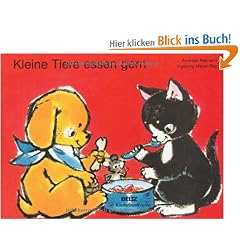 Kleine Tiere essen gern: Vierfarbiges Pappbilderbuch