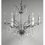Crystal 6 Light Chandelier with Drops