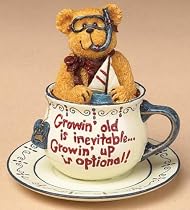 Boyds Teabearie - Scuba - "Growin Old is Inevitable...Growin Up is Optional!"