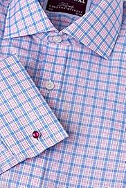 Luxury Sartorial Pure Cotton Prince of Wales Check Shirt by Timothy Everest