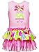 Rare Editions Girls 2-6X Birthday Cake Tiered Dress, Pink/Multi, 3T