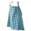 Peanut Shell Nursing Cover - Retro Blue