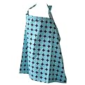 Peanut Shell Nursing Cover - Retro Blue