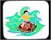 Decorated Mouse Pad with body, individuals, individual, humans, tortoise, person, swi...