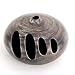 Handmade Decorative Lantern Vase With Sleek Charcoal & Silver Sheen