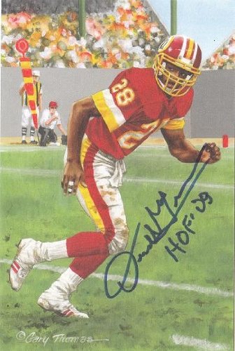 Autographed/Hand Signed Goal Line Art Gla Card Darrell Green Redskins