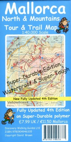 City Travel Guides Discounted  Books : Mallorca North and Mountains Tour and Trail Super-Durable Map (Discovery Walking Guides)