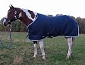 Super sch&ouml;ne Fleece Abschwitzdecke blau Gr&ouml;&szlig;e: 105