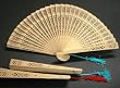 Sandalwood scented Wooden Fans - (three, 8 fans)