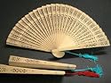Sandalwood Fans #E040A (three, 8" fans)