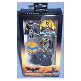 Batman Begins 5 Piece Mini Holiday Ornament Set