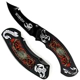 Crimson Scorpion Pocket Knife Tactical Folder