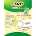 BIC ECOlutions Print and Peel Mailing Labels, 1 x 2.63 Inches, Natural Tan, 30 labels per sheet (120 sheets)