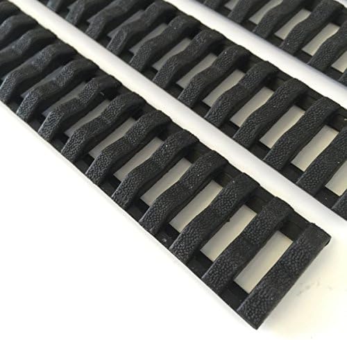 4 Pack Carbine Rail Length Ladder Covers for Quad Rails Handguard Black
