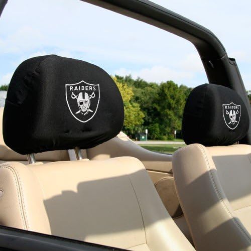 Oakland Raiders Headrest Covers (2 Pack)