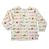Zutano Baby-Girls Infant Little Farm Organic Long Sleeve Tee, Oats, 18 Months
