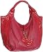Oversized Two Hearts Hobo - Beige or Fuchsia