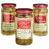 Miss Leone's Stuffed Queen Olives: Habenero, Fire in the Pit, Jalapeno, 12-Ounce Jars (Pack of 3)