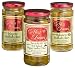 Miss Leone's Stuffed Queen Olives: Habenero, Fire in the Pit, Jalapeno, 12-Ounce Jars (Pack of 3)