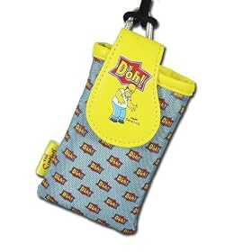The Simpsons Universal Lanyard Pouch Homer, D'Oh Text (Light Blue)