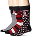 Psycho Bunny Men's 3 Pack Dots and Stripes Crew Socks