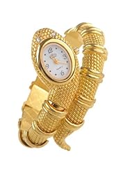 Chic Snake Shaped Analog Bangle Watch Wristwatch Timepiece for Lady Woman