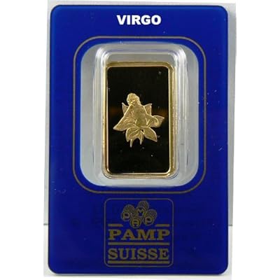 (NEW 10 GRAM PAMP SUISSE ZODIAC VIRGO GOLD BAR NEW 10 GRAM PAMP SUISSE ZODIAC VIRGO GOLD BAR