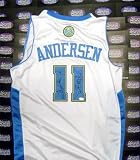 Chris Andersen Autographed/Hand Signed Basketball Jersey (Denver Nuggets The Birdman) (James Spence