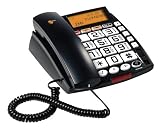 Topcom Sologic A831 Schnurgebundenes Großtastentelefon mit externen Notrufsender (Hörgerätekompatibel)