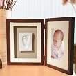 Pearhead Babyprints Desktop Frame, Mahogany