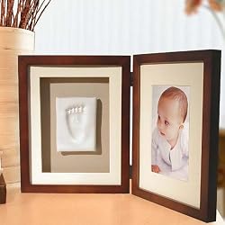 Pearhead Babyprints Desktop Frame, Mahogany