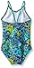 Kanu Surf Big Girls Karlie Flower One Piece Swimsuit, Karlie Floral Purple, 14