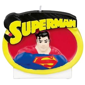 Wilton Superman Logo Candle by Wilton