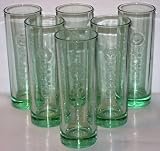 Produkt-Bild: 6x Bacardi Longdrinkglas gr&uuml;n Glas Gl&auml;ser NEU OVP