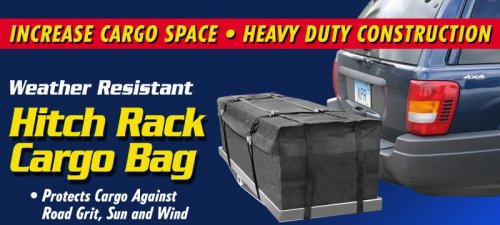 Keeper 7209 Hitch Rack Cargo Bag, Weather Resistant, 11 Cu. Ft. by Keeper
