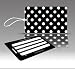 Insight Design 770673 TagCrazy Luggage Tags- Black and White Polka Dots- Set of Three