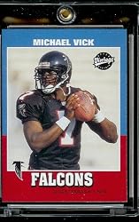 2001 Upper Deck Vintage Michael Vick Rookie Atlanta Falcons Football Card - Mint Condition - Shipped In Protective Display Case