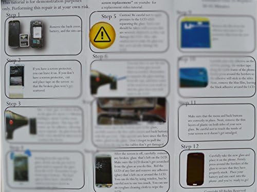 Purple Replacement Screen Lens Glass For Samsung Galaxy S4 IV i9500 Compatible + Tools Kit + Adhesive Tape + Instruction Manual