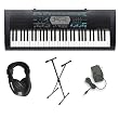 Casio CTK-2100 61 Key Personal Keyboard Premium Package with Headphones, Stand & Power Supply
