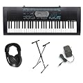 Casio CTK-2100 61 Key Personal Keyboard Premium Package with Headphones, Stand & Power Supply