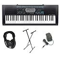 Casio CTK-2100 61 Key Personal Keyboard Premium Package with Headphones, Stand & Power Supply