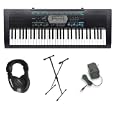 Casio CTK-2100 61 Key Personal Keyboard Premium Package with Headphones, Stand & Power Supply