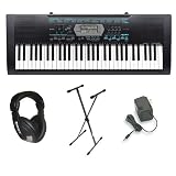 Casio CTK-2100 61 Key Personal Keyboard Premium Package with Headphones, Stand & Power Supply