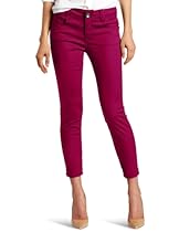 Hot Sale Democracy Women's City Skinny Jean With Novelty Embroidered Back Pockets, Peony, 8