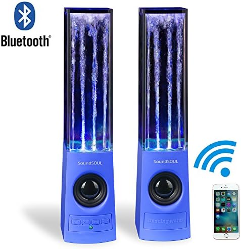 Soundsoul Music Fountain Mini Amplifier Dancing Water Speakers I-station7 Apple Speakers (blue, Bluetooth speaker)