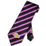 LOS ANGELES L.A. LAKERS SILK NeckTie NBA STRIPES Men's Neck Tie