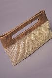 BCBG MAX AZRIA - Gold Dimple Mesh Tote by BCBG