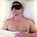 Sleep Mask with Carry Pouch & Earplugs - Contoured Eye Mask for Travel, Migraines & Meditation