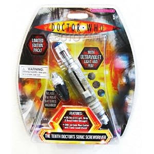 Doctor Who Tenth Doctor's Sonic Screwdriver Limited Edition Pack by 